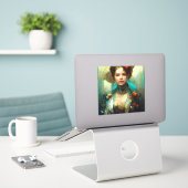 Sticker Rococo Future Imaginaire Sci-Fi (Ordinateur portable sur le bureau)
