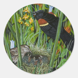 Sticker "Rode vleugel Blackbird"