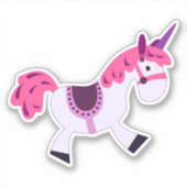 Sticker Rodeo Unicorn sur mesure en vinyle coupé (Devant)