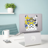 Sticker Rodriguez Family Crest (Ordinateur portable sur le bureau)
