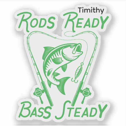 Sticker Rods Ready Bass Steady Custom SVG Graphic (Devant)