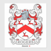 Sticker Rogers Family Crest (Feuille)