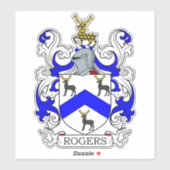 Sticker Rogers Family Crest (Feuille)