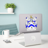 Sticker Rogers Family Crest (Ordinateur portable sur le bureau)