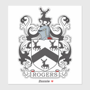 Sticker Rogers Family Crest