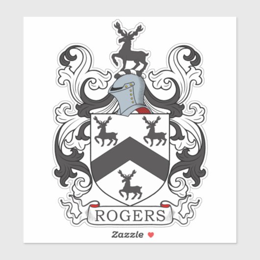 Sticker Rogers Family Crest (Feuille)