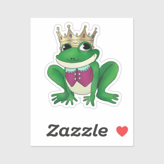 Sticker Roi de grenouille (Feuille)