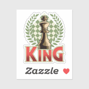 Sticker roi des échecs   Échecs