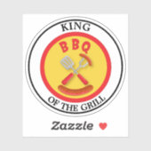 Sticker Roi du barbecue (Feuille)