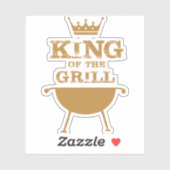 Sticker Roi Du Grill, Or (Feuille)