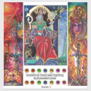 Sticker Roi Magicien, Épique, Excalibur, Durendal,