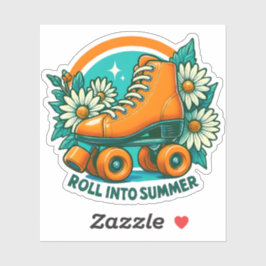 sticker "Roll Into Summer"