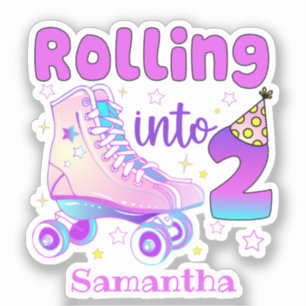 Sticker Rollage En 2 - Patinage à rouleaux mou Anniversair