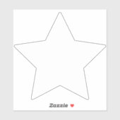 Sticker Roller Derby Jammer White Star Vinyl (Feuille)