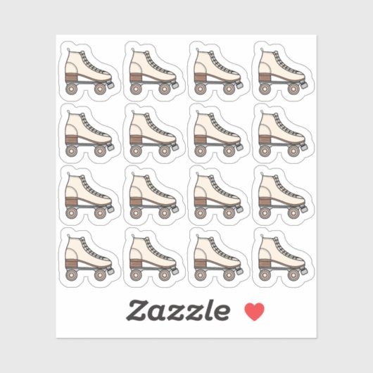 Sticker Roller Skating Boot Sport Fitness Exercise Planner (Feuille)