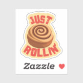 Sticker Rollin' Cinnamon Roll (Feuille)