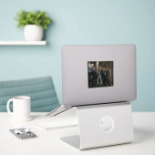 Sticker Rolling Tones : une parodie (Ordinateur portable sur le bureau)
