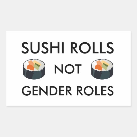 Sticker Rolls Sushi Pas Rôles Sexe (Devant)