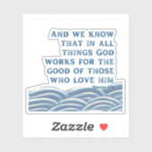 Sticker Romains 8:28 (Feuille)