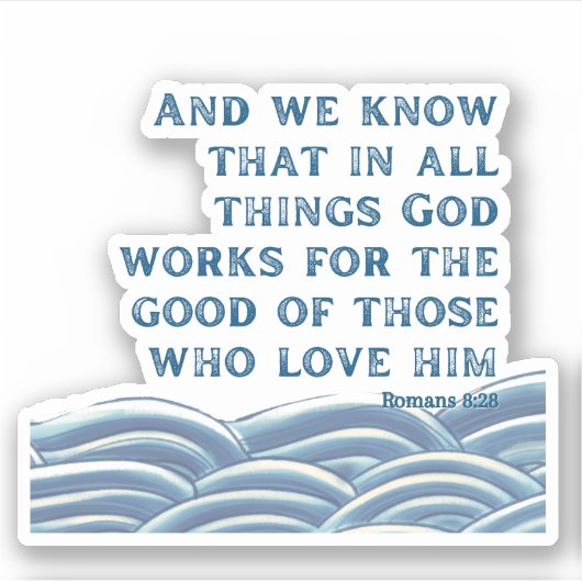 Sticker Romains 8:28 (Devant)