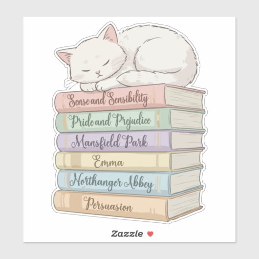 Sticker Romans de Jane Austen IX (Feuille)