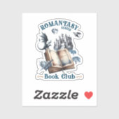Sticker Romantasy Reader Dragon Book Club Castle (Feuille)