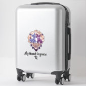 Sticker Romantic Crystal Animals Custom Couple (Sur valise)