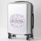 Sticker Romantic Field Flowers Lovers (Sur valise)