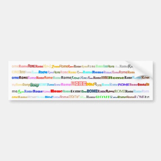 Sticker Rome Bumper (Devant)