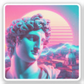 Sticker Rome | Ethereal Sculpture Vaporwave Retrowave (Recto)