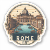  sticker Rome Italië (Voorkant)