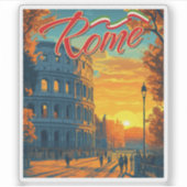 Sticker Rome, Italie : Colosseum Adventure Travel (Devant)
