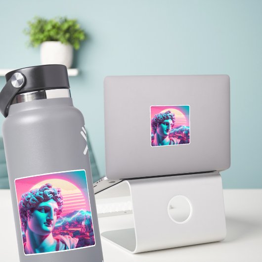 Sticker Rome | Sculpture Éthérée Vaporwave Retrowave