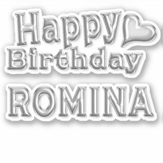 Sticker Romina Joyeux anniversaire (Devant)