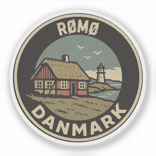 Sticker Rømø, Danemark Danmark (Devant)