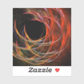 Sticker Rompre le cercle de l'art Abstrait (Feuille)