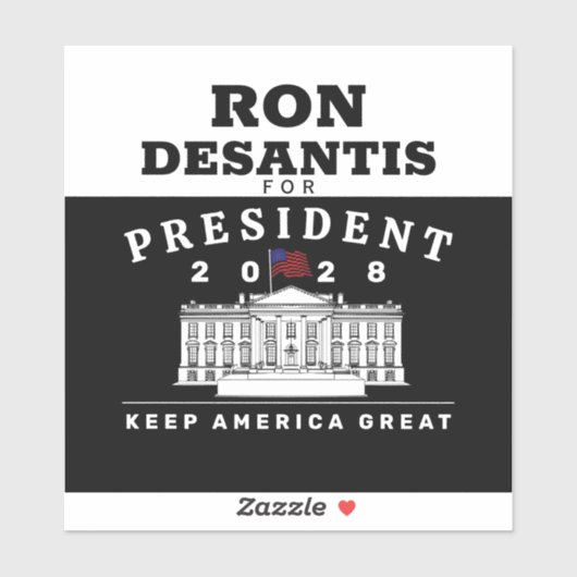 STICKER RON DESANTIS 2028 (Feuille)