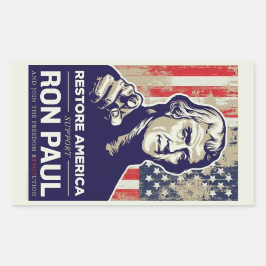 Sticker Ron Paul Jefferson (Devant)