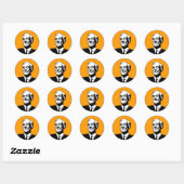 Sticker Ron Paul Round (Feuille)