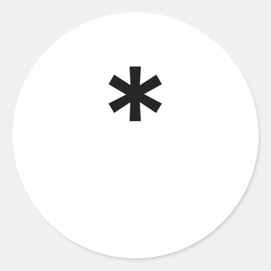 STICKER ROND * (Devant)