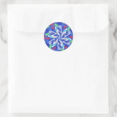 Sticker Rond С flocons de neige (Sac)
