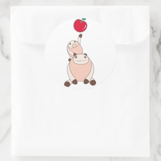 STICKER ROND なまけたろうステッカー　はな (Sac)