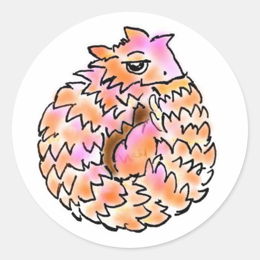 STICKER ROND アルマジロトカゲちゃん ラウンドシール (Devant)