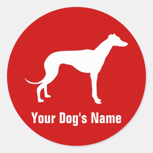 Sticker Rond グ Greyhound レ Onid ン (Devant)