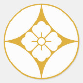 STICKER ROND 七宝に花角 (Devant)