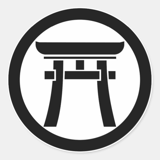 STICKER ROND 中輪に鳥居 (Devant)