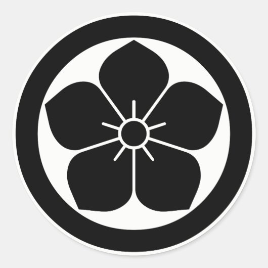 STICKER ROND 丸に桔梗 (Devant)