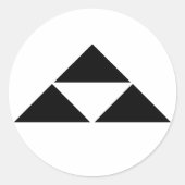 STICKER ROND 北条鱗 (Devant)