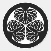 STICKER ROND 徳川葵（１３蕊） (Devant)