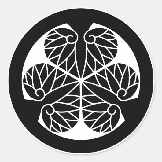 STICKER ROND 徳川葵（１３蕊） (Devant)